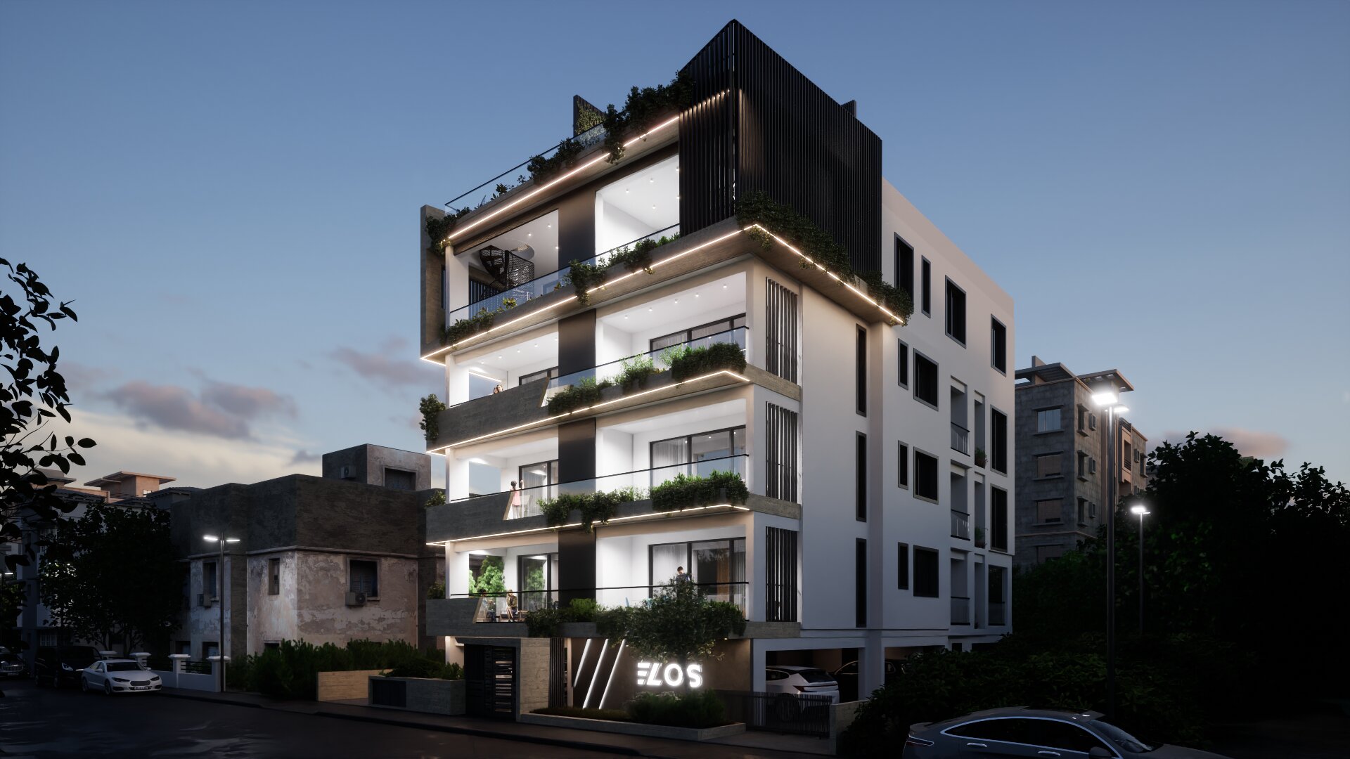 Exterior and common area view 34 of ELOS Residences in Katholiki, Limassol