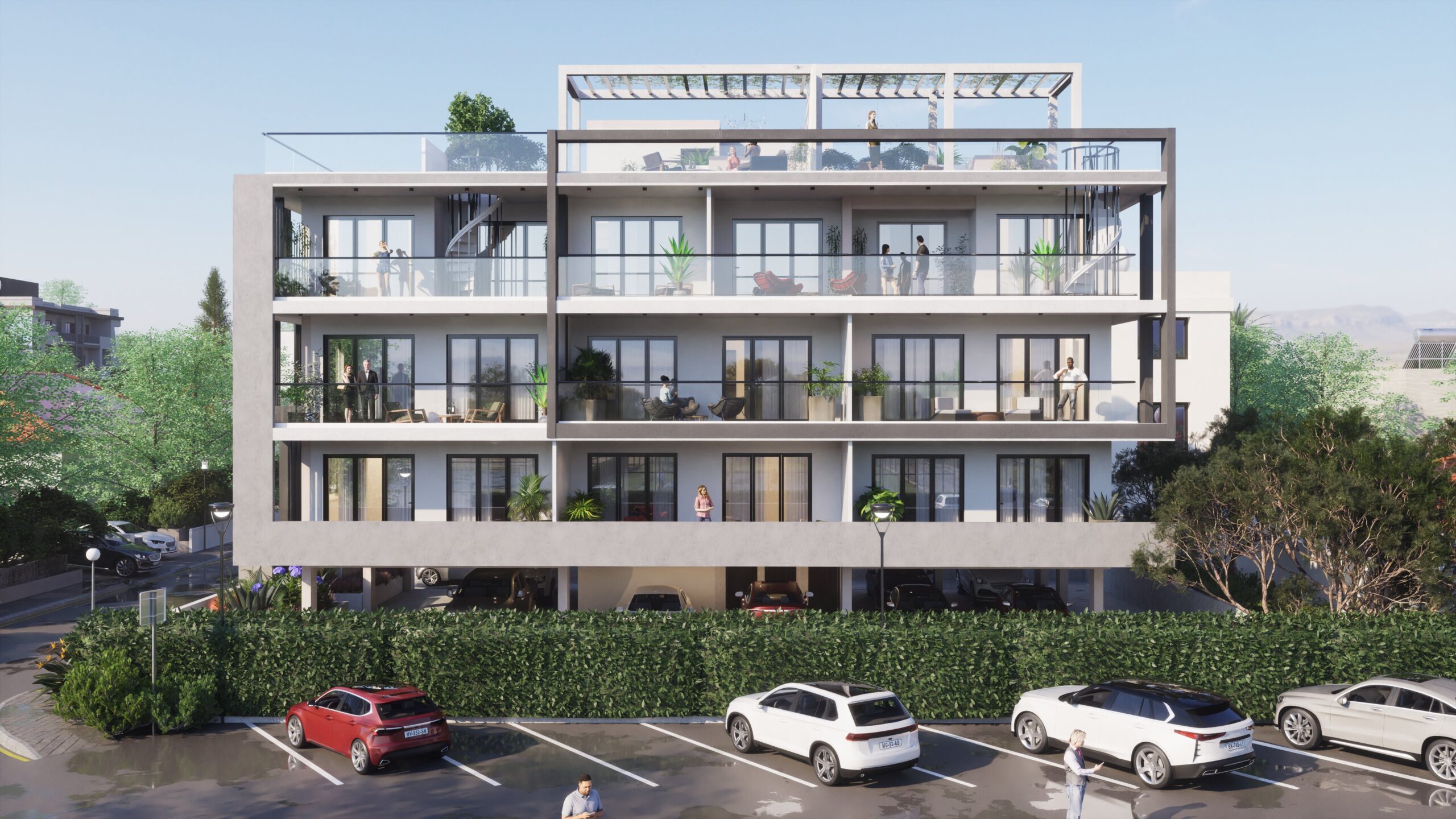Interior and exterior view 12 of Serene Residences in Limassol