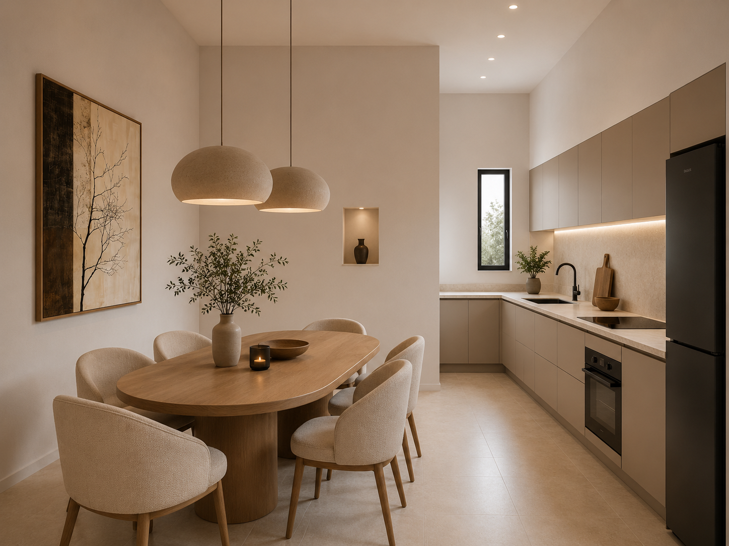 Kitchen render at NAMI Residences