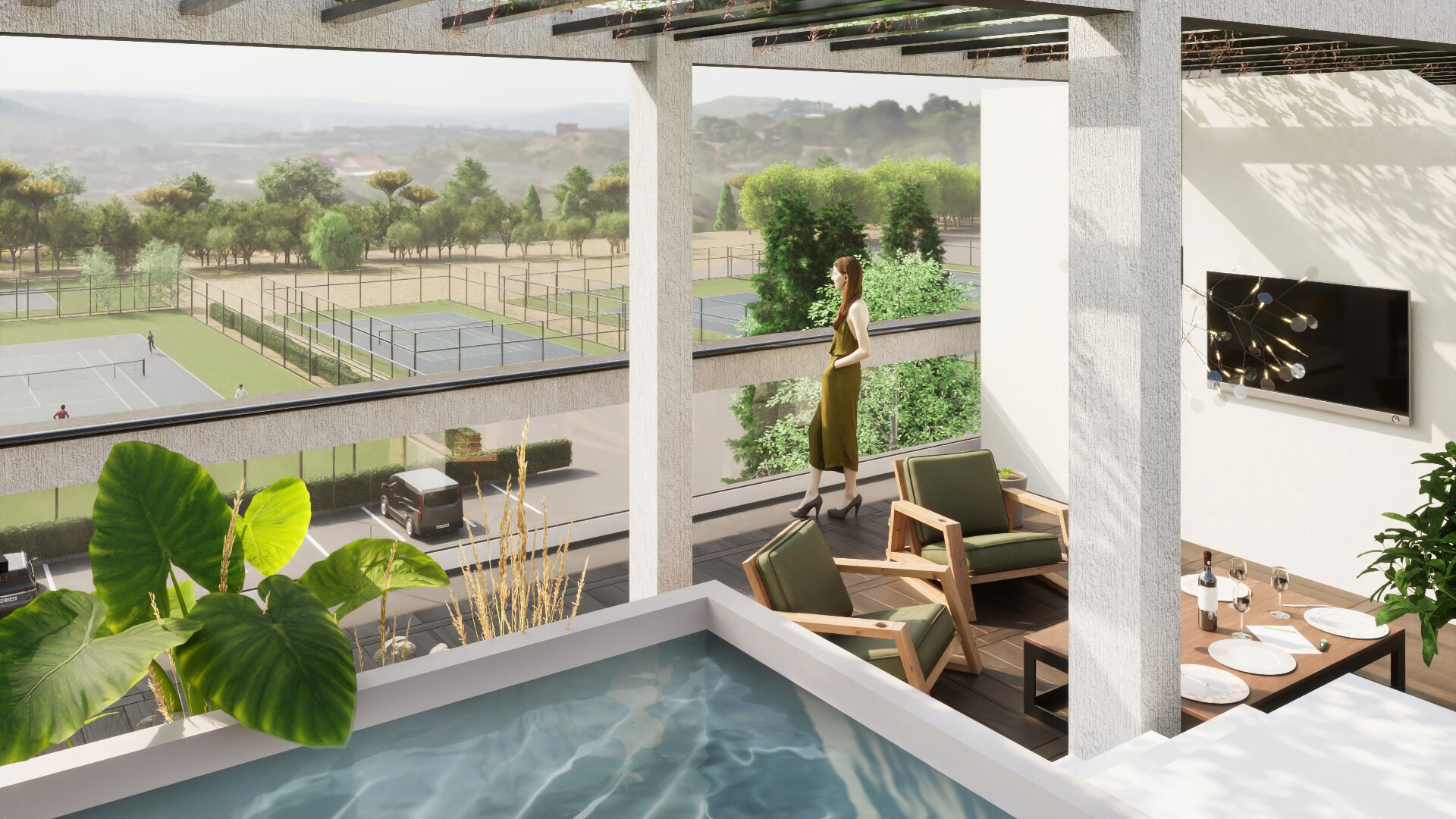 Interior and exterior view 32 of Serene Residences in Limassol