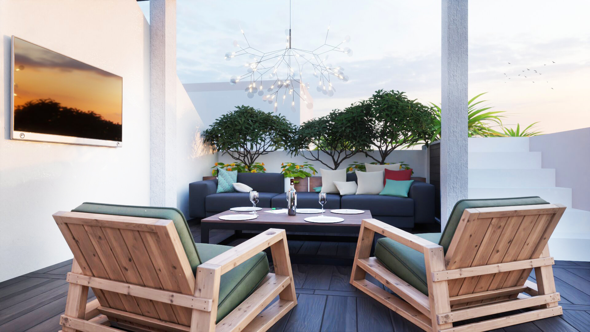 Interior and exterior view 4 of Serene Residences in Limassol