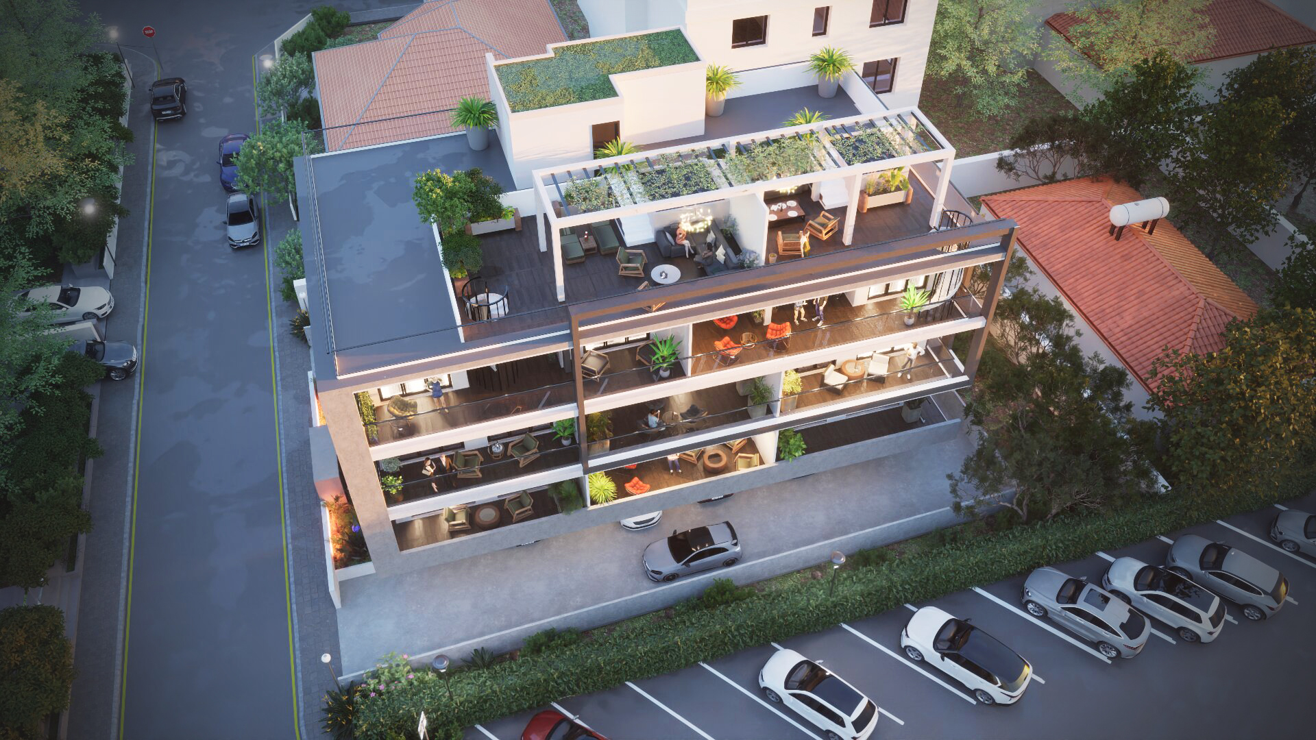 Interior and exterior view 13 of Serene Residences in Limassol