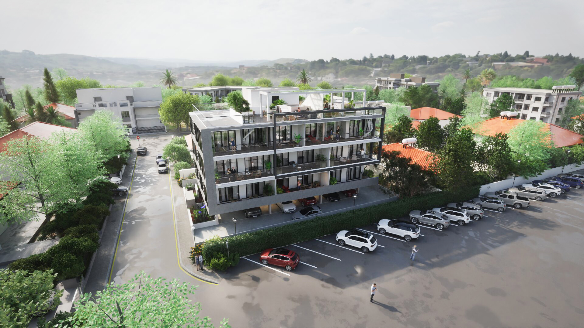 Interior and exterior view 7 of Serene Residences in Limassol