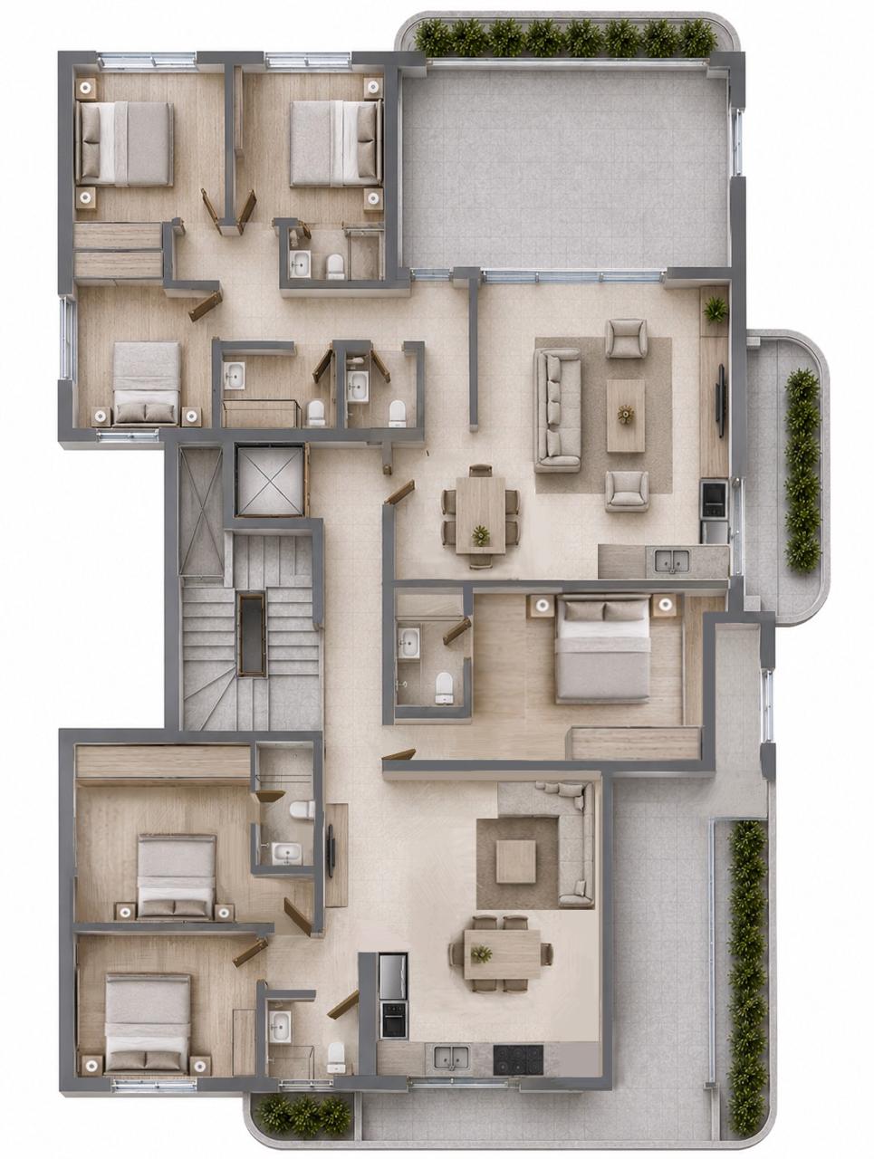 3rd Floor building plan for ÁURA Residences