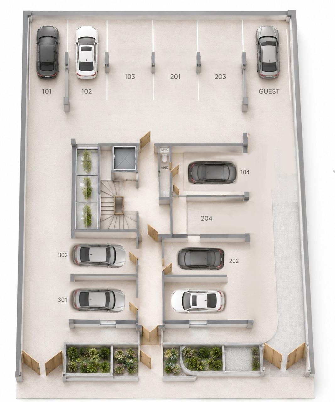 Ground Floor building plan for ÁURA Residences