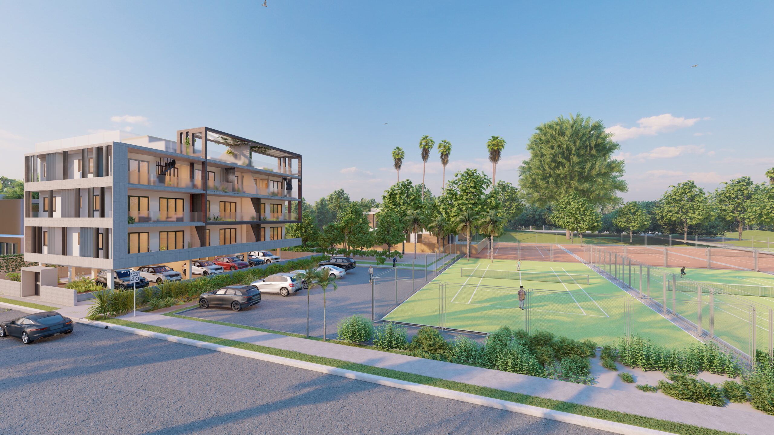 Interior and exterior view 15 of Serene Residences in Limassol