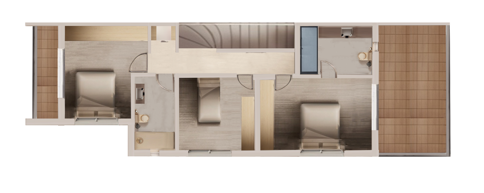Model B 3 Bedroom House Plan