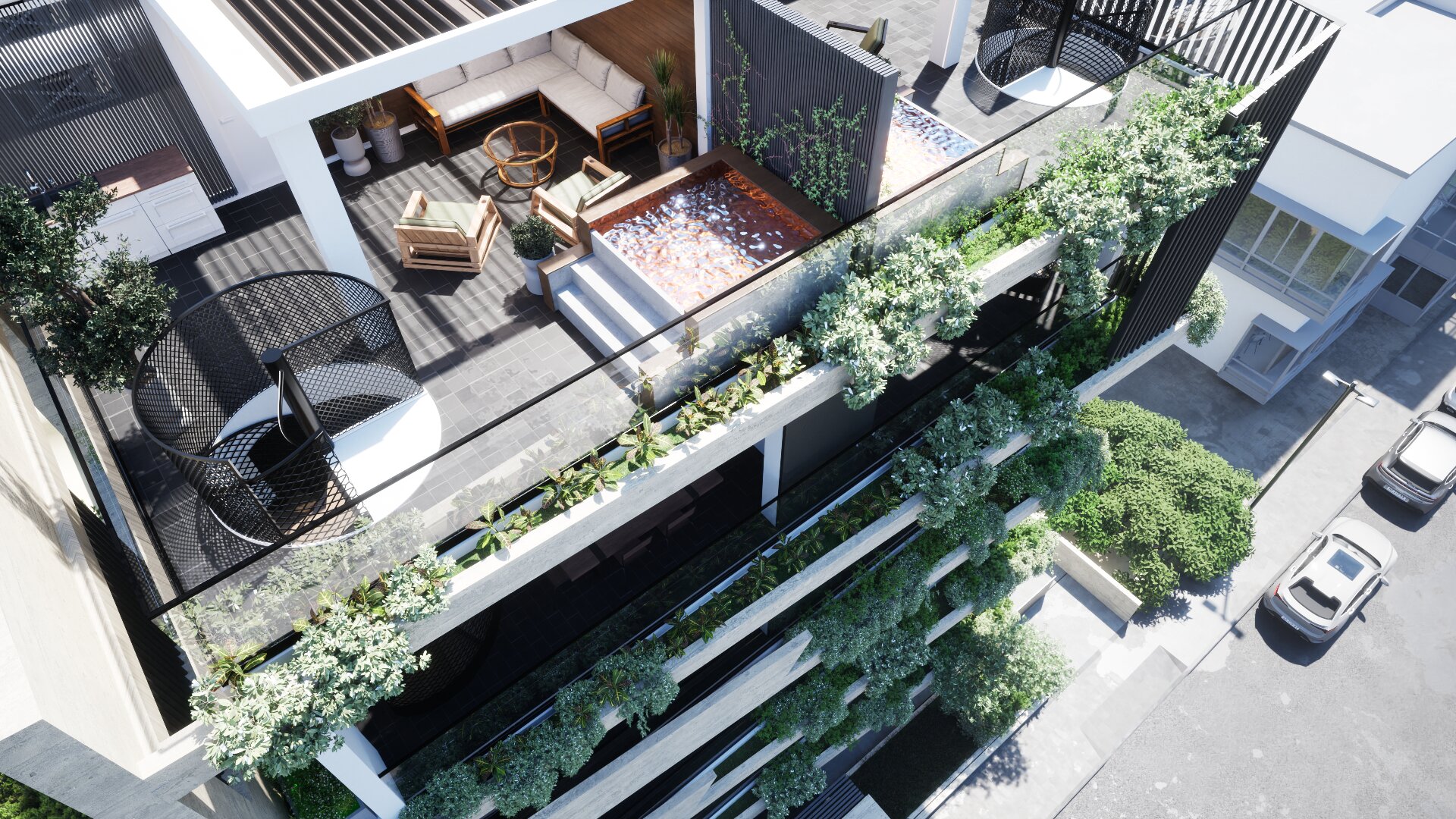 Exterior and common area view 19 of ELOS Residences in Katholiki, Limassol