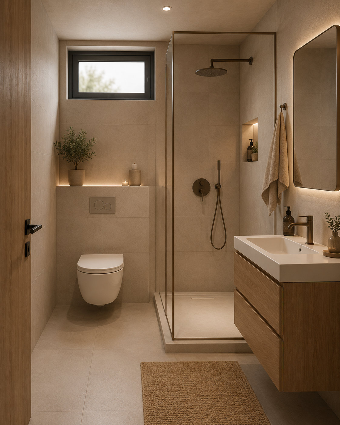 Guest bathroom render at NAMI Residences