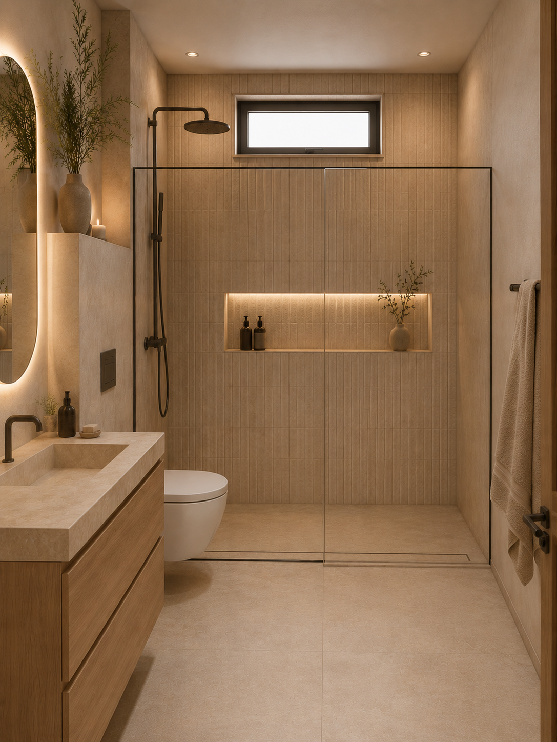 Bathroom render at NAMI Residences