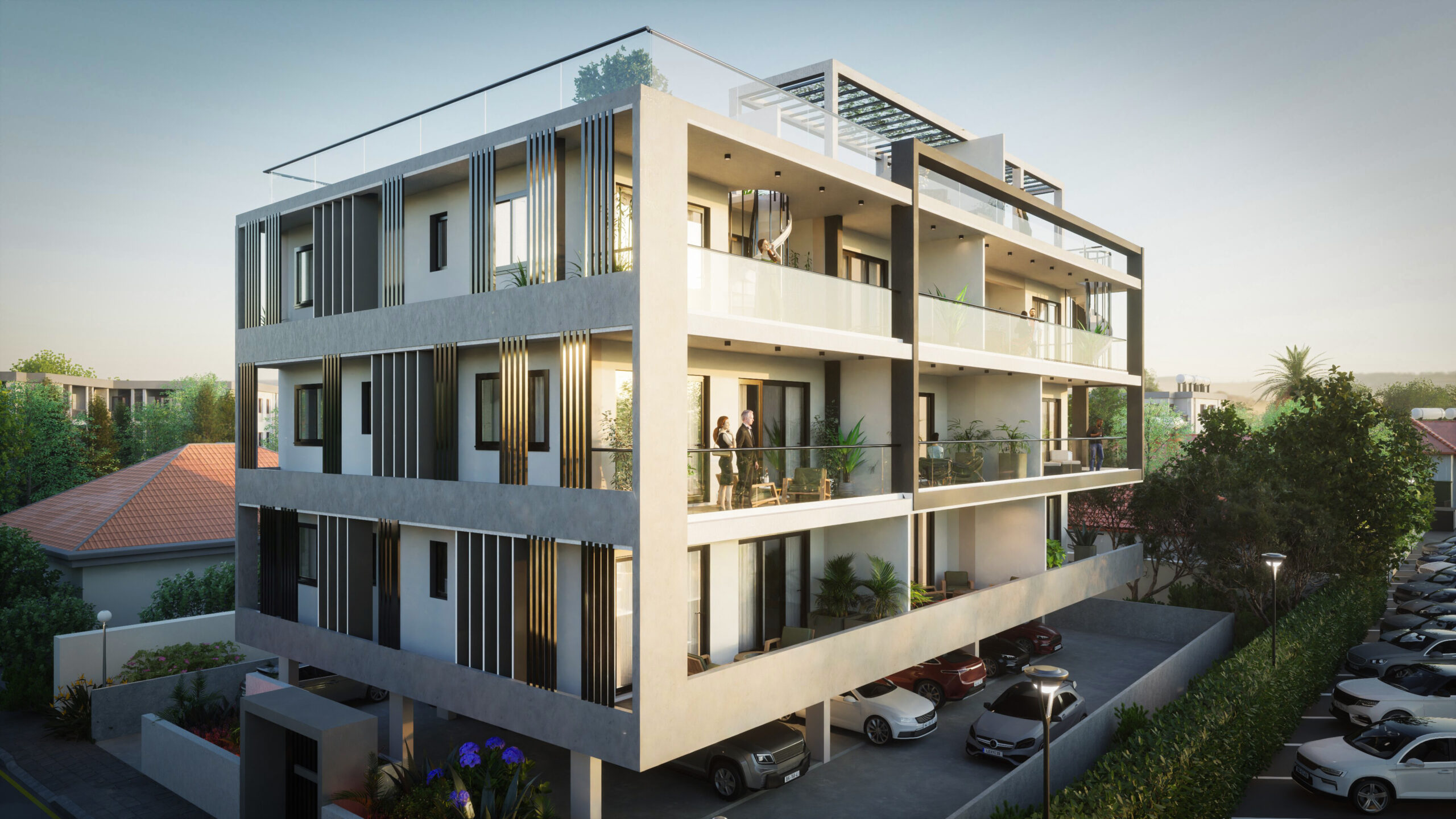 Interior and exterior view 6 of Serene Residences in Limassol
