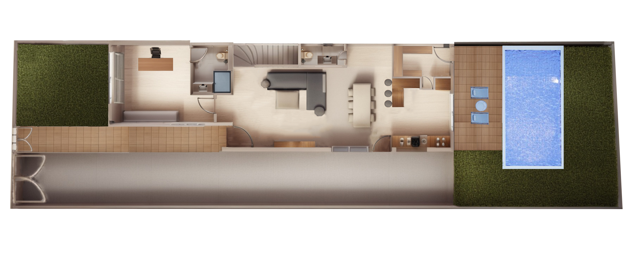 Model D 4 Bedroom House Plan