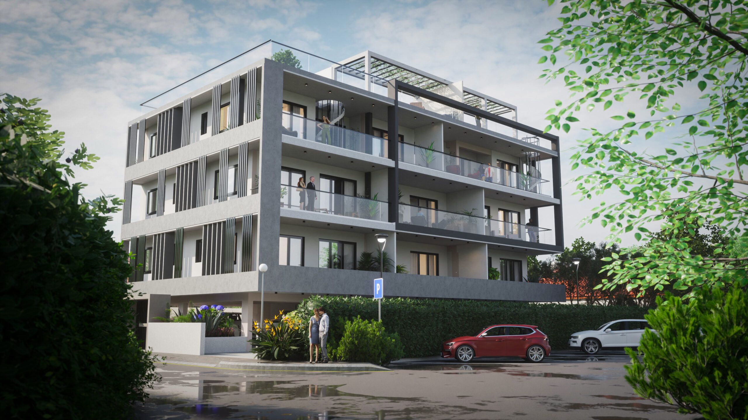 Interior and exterior view 5 of Serene Residences in Limassol