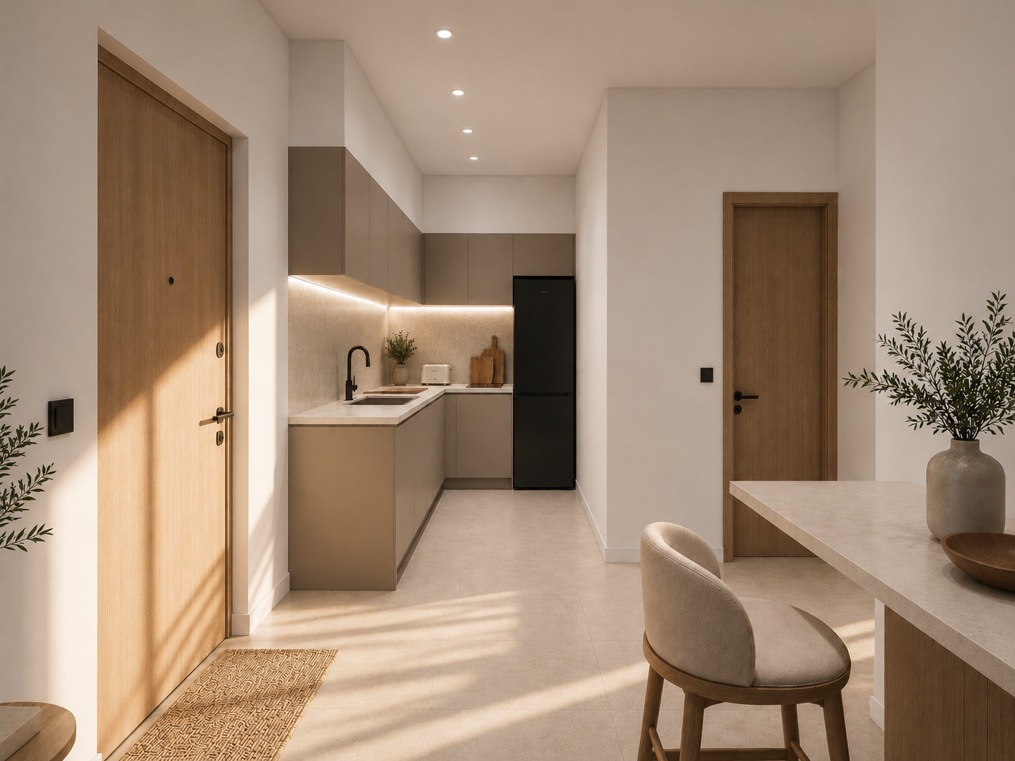 Kitchen render at NAMI Residences
