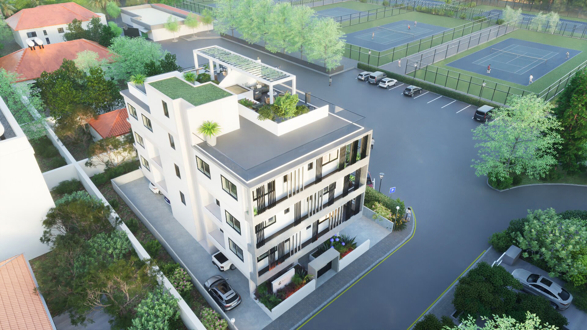 Interior and exterior view 8 of Serene Residences in Limassol