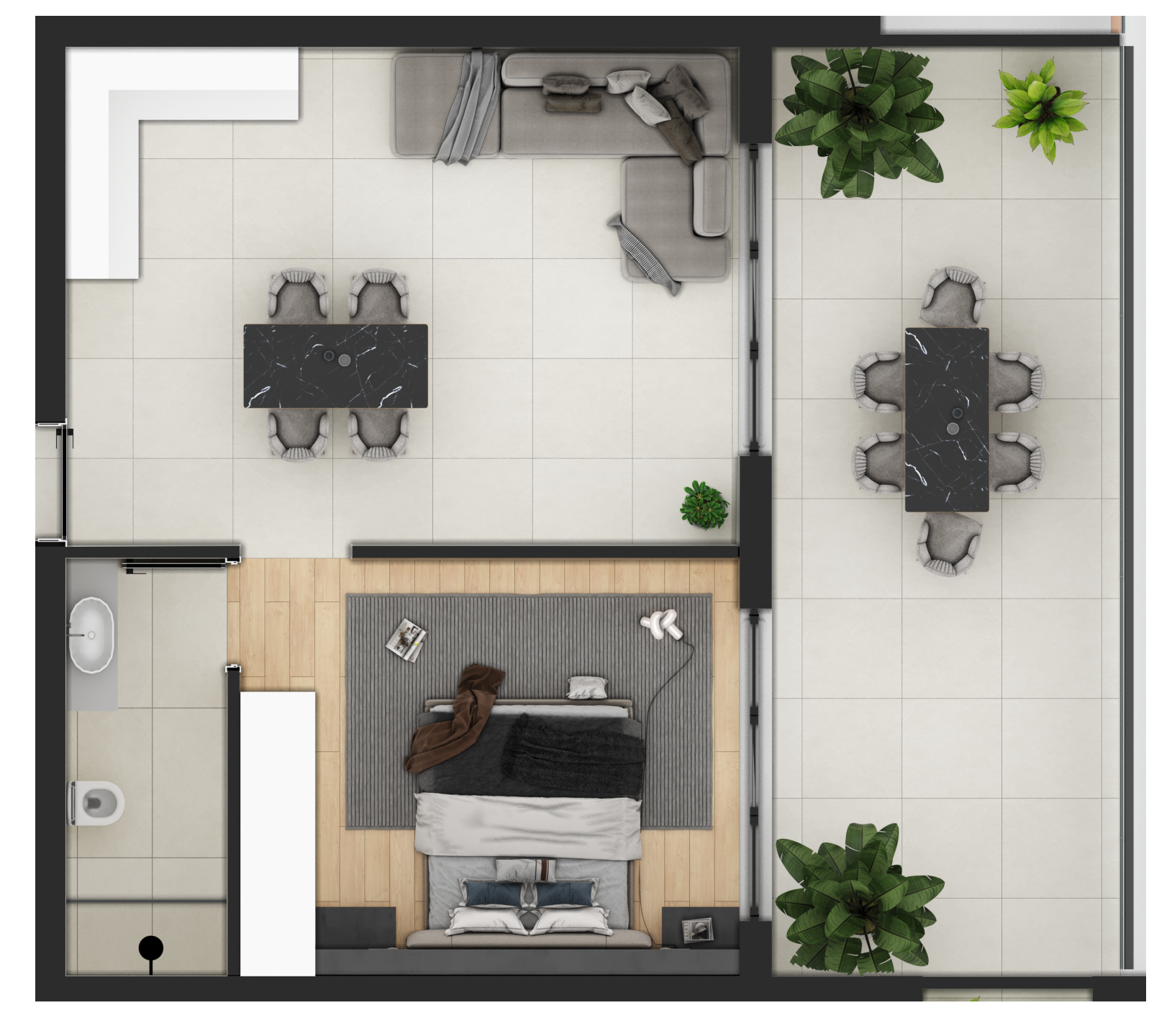 1 Bedroom Plan