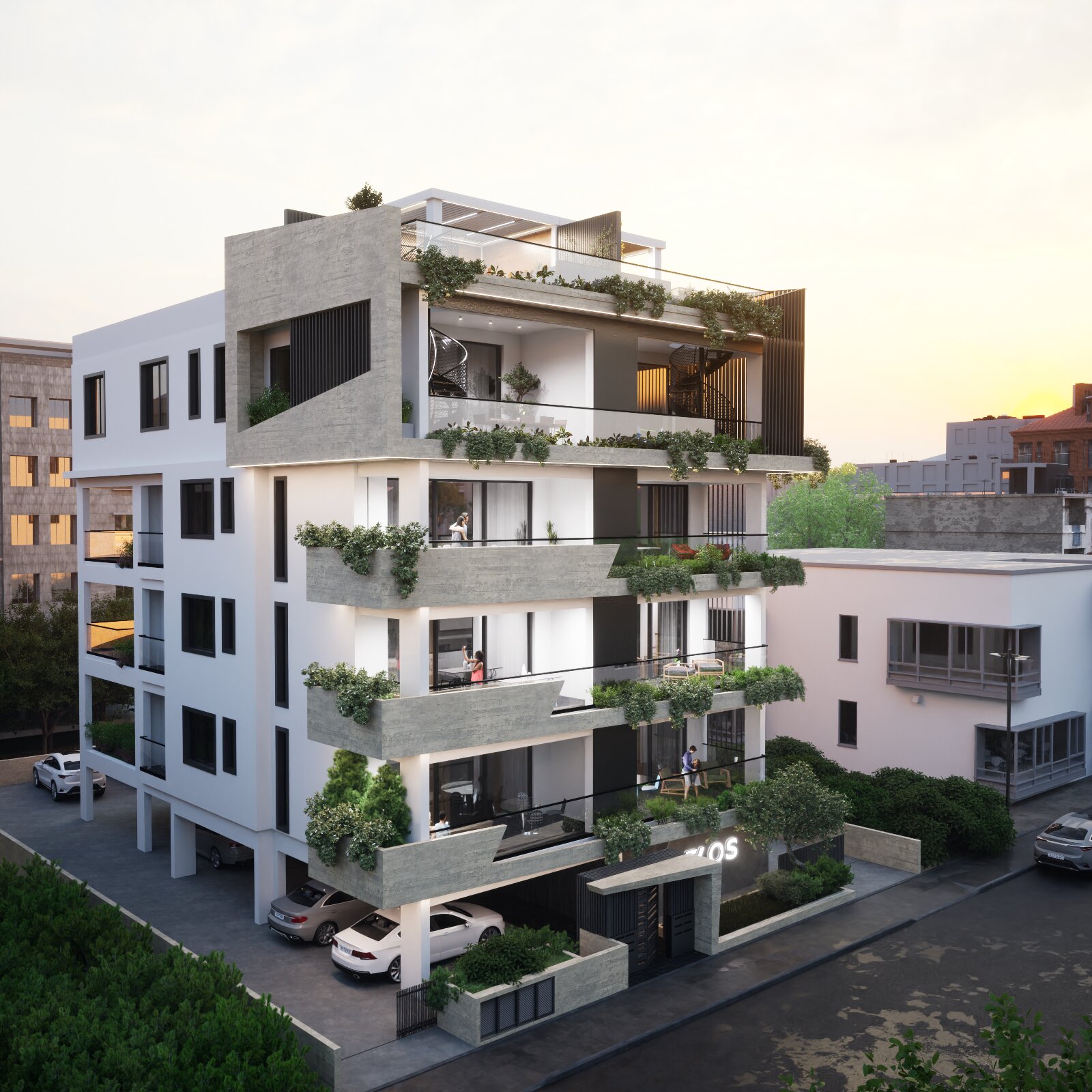 Exterior and common area view 24 of ELOS Residences in Katholiki, Limassol