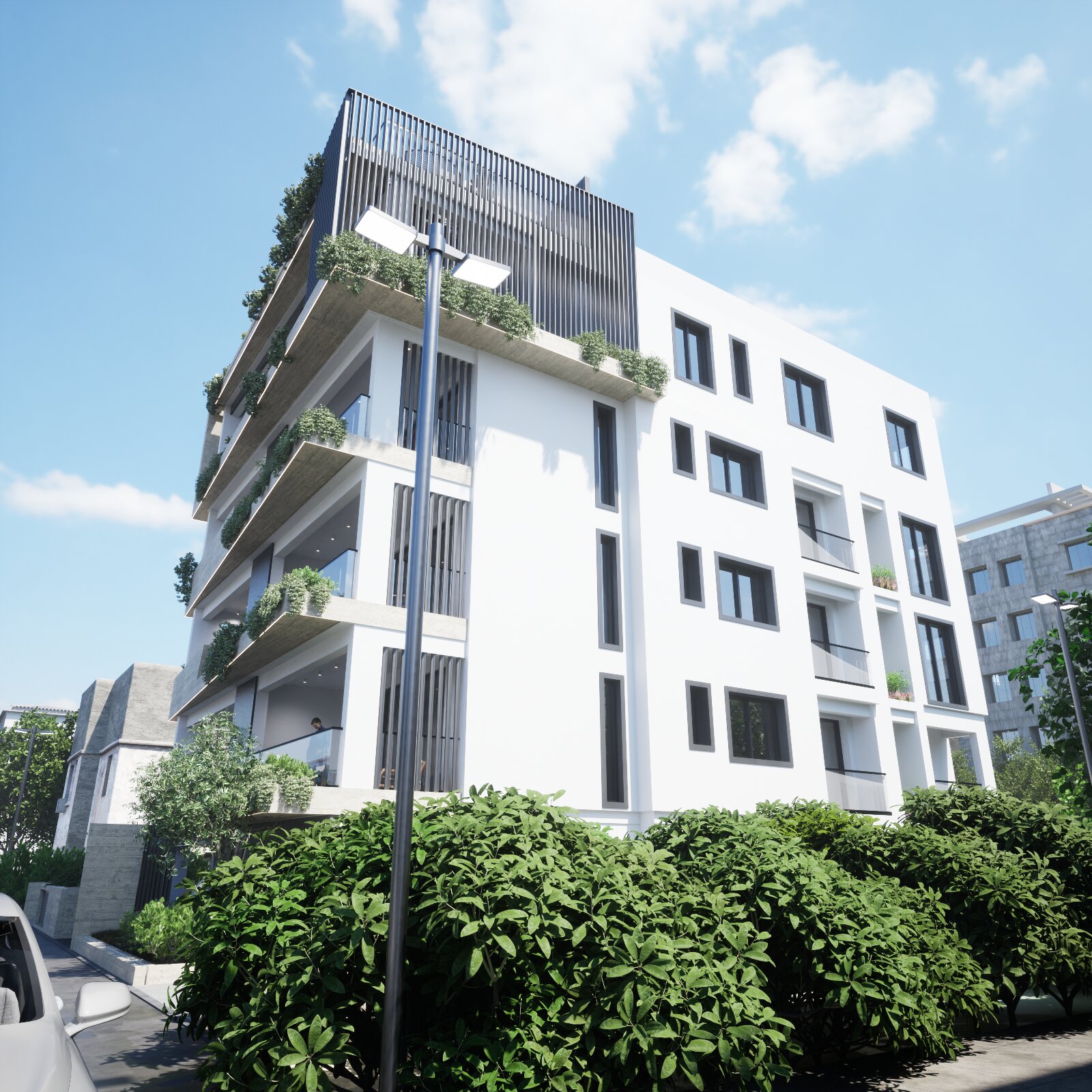 Exterior and common area view 22 of ELOS Residences in Katholiki, Limassol