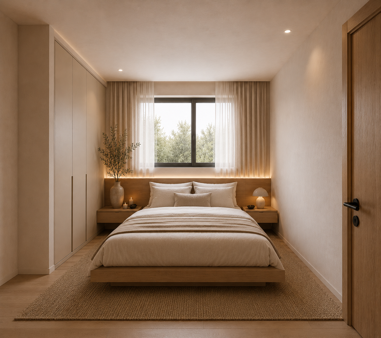 Main bedroom render at NAMI Residences